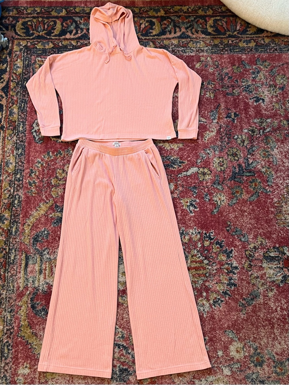 Roxy Comfy Place Cozy Ribbed Lounge Set Women’s size Medium